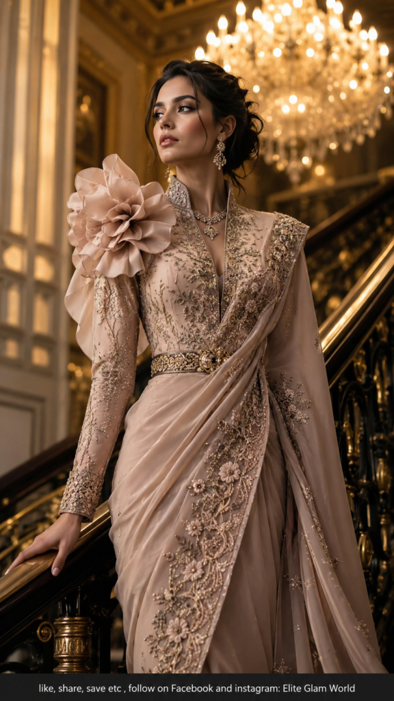 Luxury fashion, couture gown, red carpet fashion, haute couture dress, glamorous evening gown, (28)