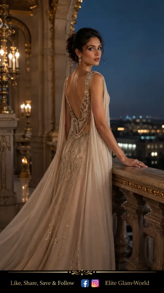 Luxury fashion, couture gown, red carpet fashion, haute couture dress, glamorous evening gown, (3)