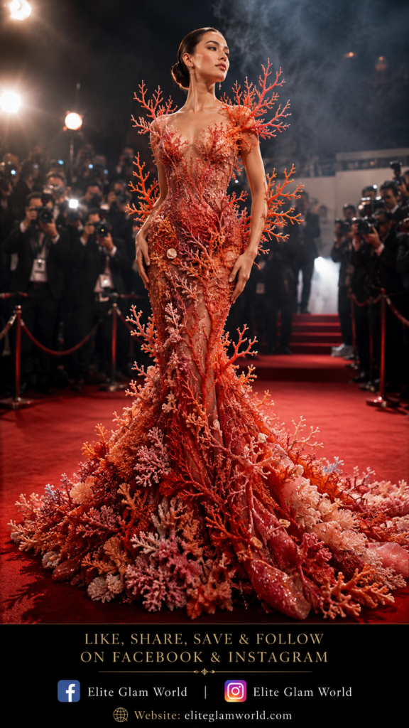 Luxury fashion, couture gown, red carpet fashion, haute couture dress, glamorous evening gown, (41)