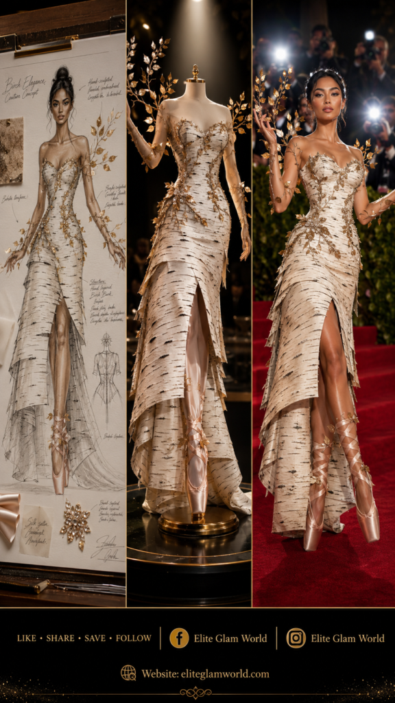 Luxury fashion, couture gown, red carpet fashion, haute couture dress, glamorous evening gown, (46)