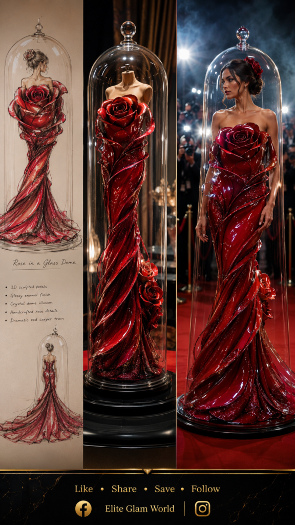 Luxury fashion, couture gown, red carpet fashion, haute couture dress, glamorous evening gown, (53)
