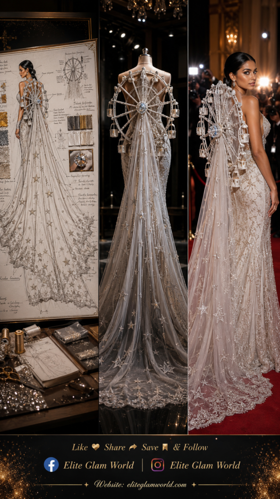 Luxury fashion, couture gown, red carpet fashion, haute couture dress, glamorous evening gown, (74)