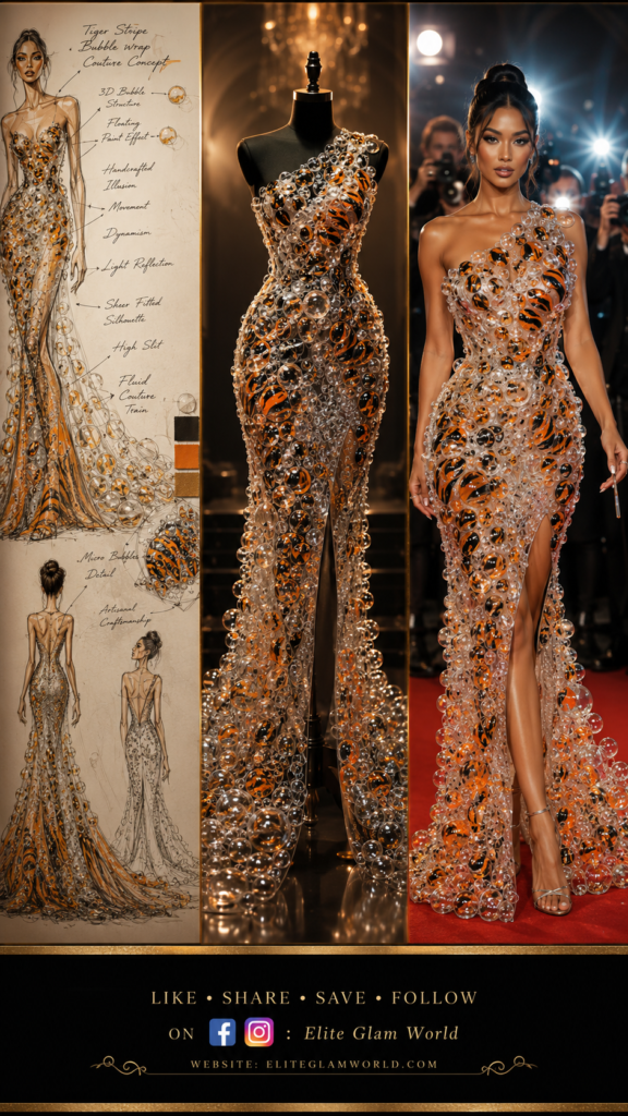 Luxury fashion, couture gown, red carpet fashion, haute couture dress, glamorous evening gown, (75)