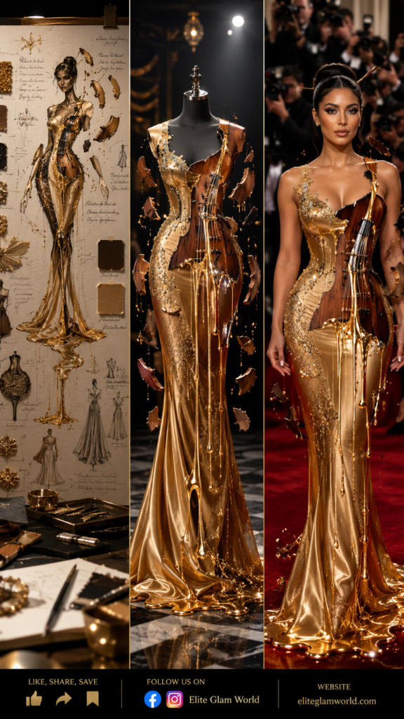 Luxury fashion, couture gown, red carpet fashion, haute couture dress, glamorous evening gown, (79)