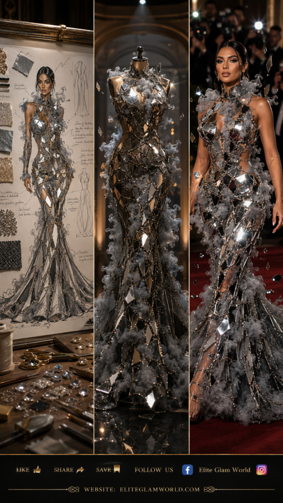 Luxury fashion, couture gown, red carpet fashion, haute couture dress, glamorous evening gown, (93)